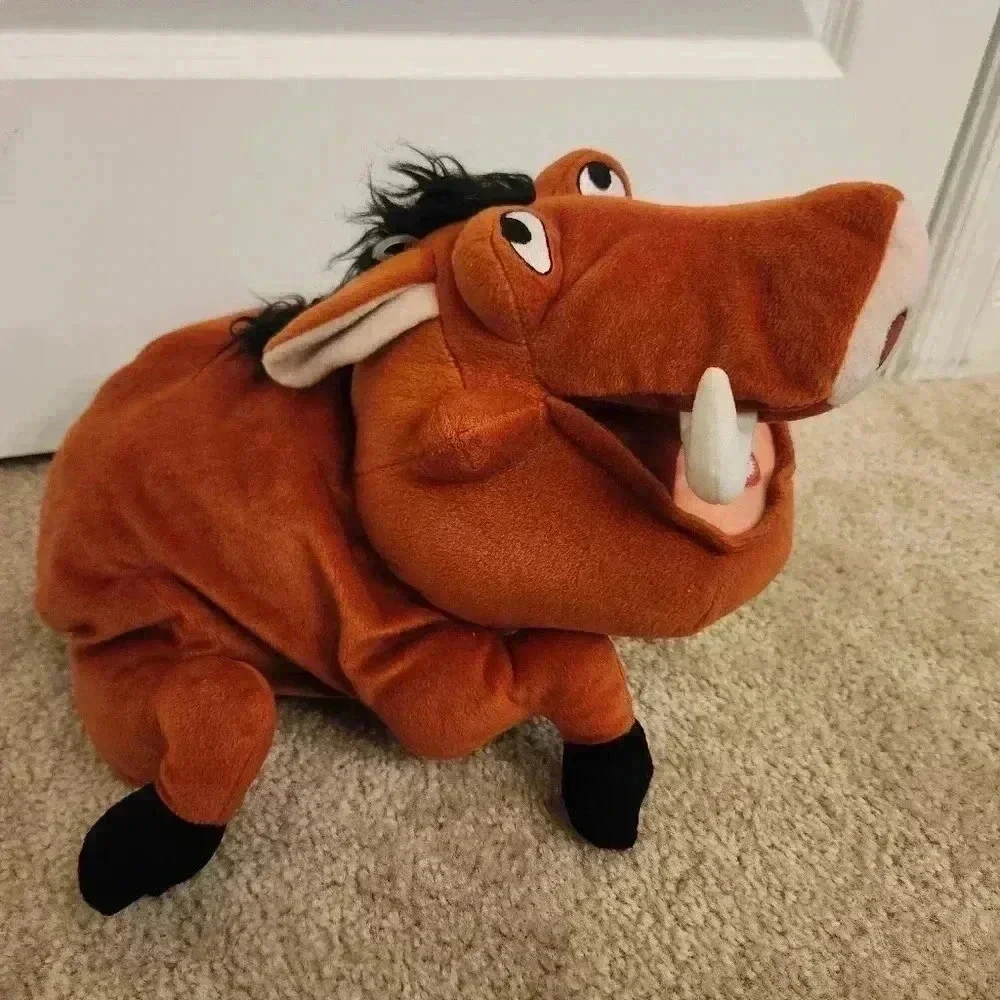 Lion King Pumba Disney Pumba Talking Stuffed Animal Warthog Untested #AA